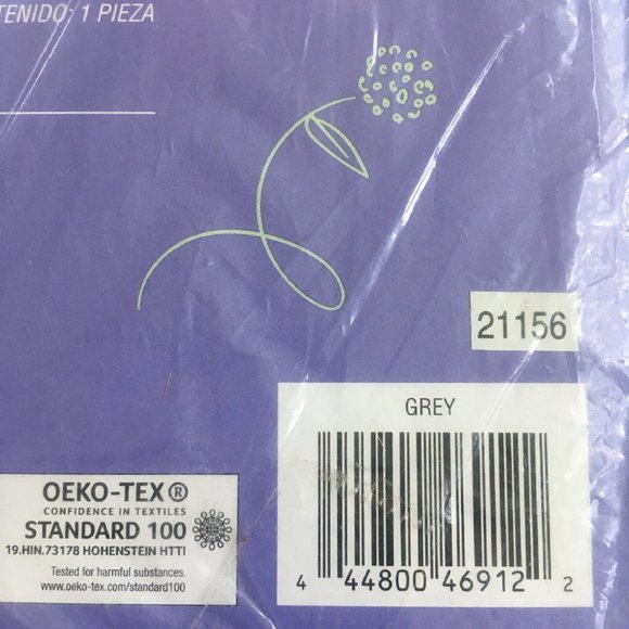 WINTER FAV Wild Sage ESMARIA 72 x 72-inch 100% Cotton Shower Curtain Light Gray - Picture 5 of 6